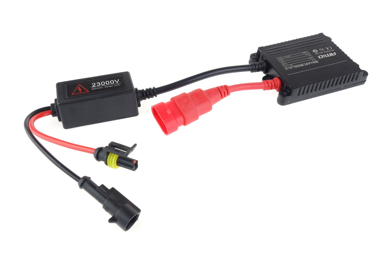 Kit XENON AC model SLIM, compatibil HB4, 9006, 35W, 9-16V, 4300K, destinat competitiilor auto sau off-road - imagine 2