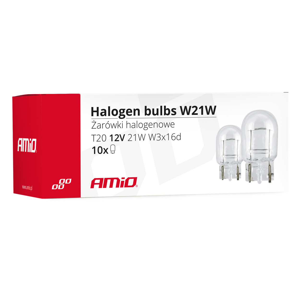 Set 10 becuri cu halogen T20, W21W, W3x16d, 12V - imagine 3