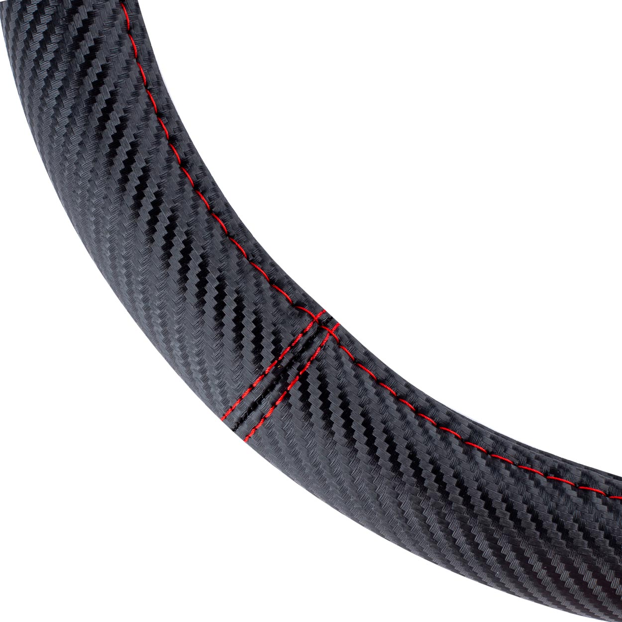 Husa volan Carbon Look, SWC-38-M (37-39cm) - imagine 2
