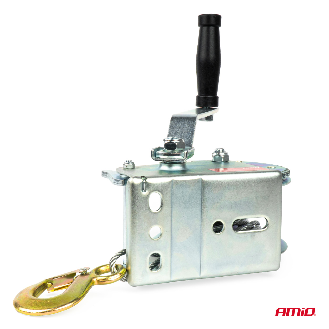 Troliu Manual cu manivela si blocaj, capacitate 450kg, cablu metalic lungime 5m, AVX-AM03282 - imagine 3
