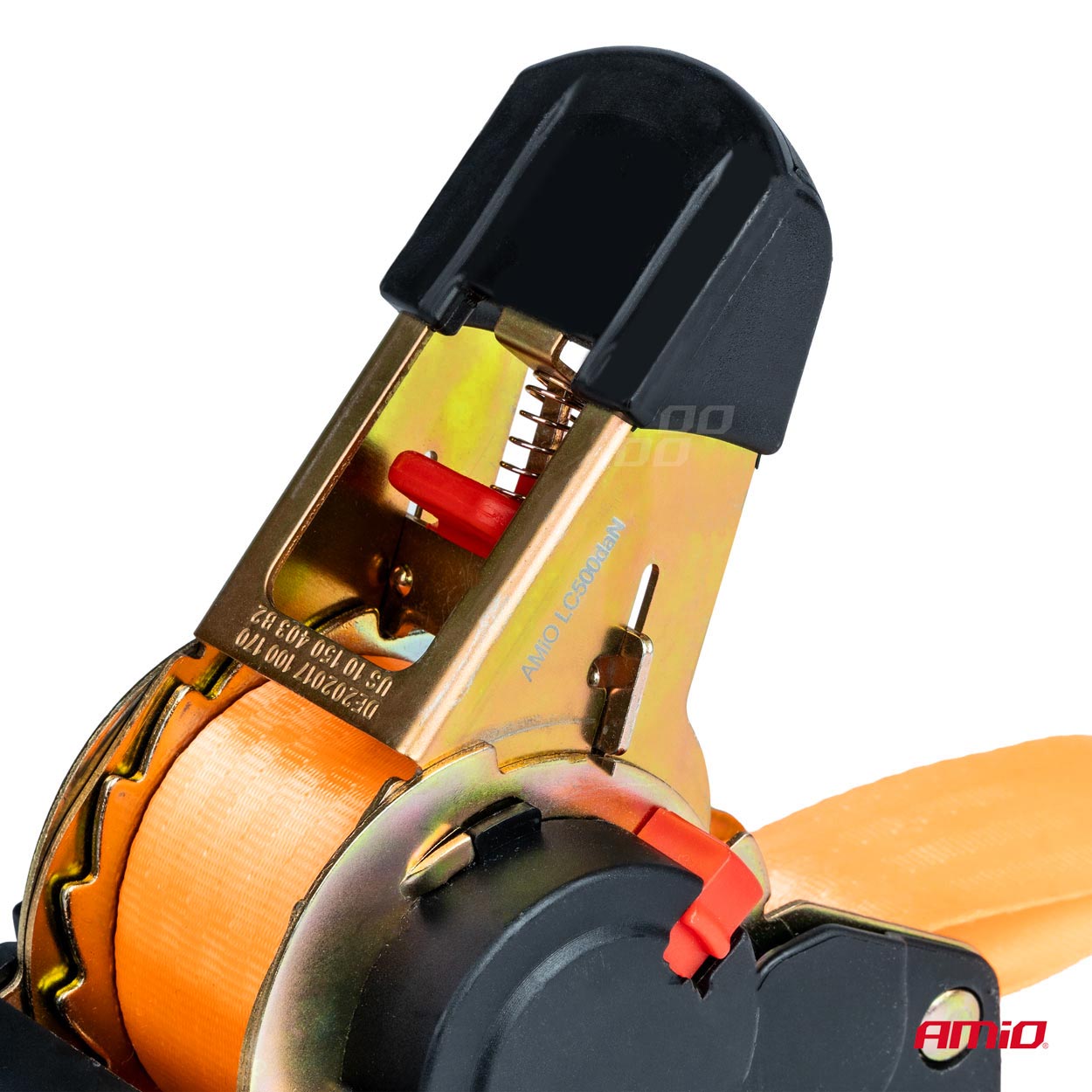 Chinga de asigurare marfa cu retractare automata, 640kg, dimensiune 25mm x 3,5m, model S-TYPE, AVX-AM03318 - imagine 2