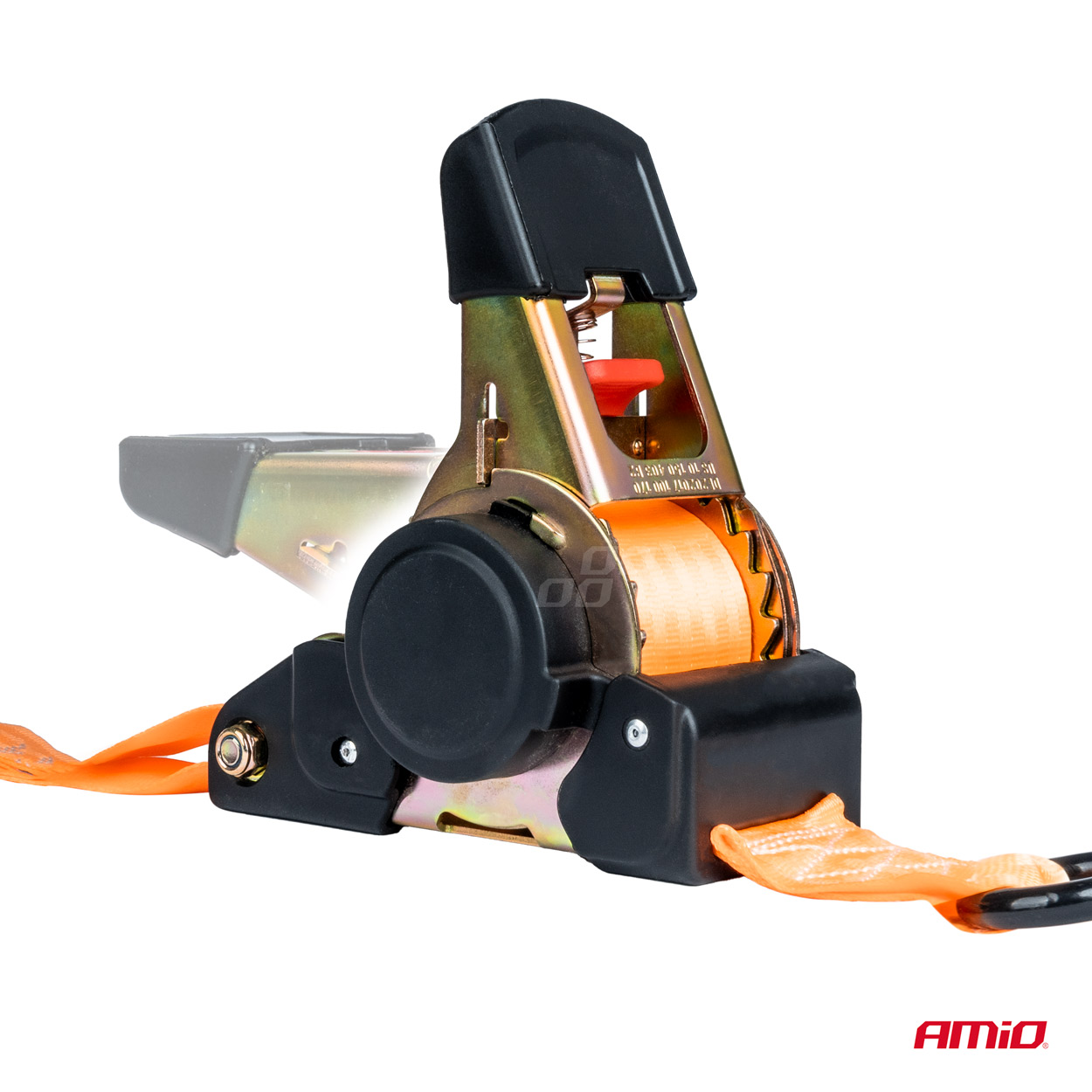 Chinga de asigurare marfa cu retractare automata, 1000kg, dimensiune 38mm x 4m, model S-TYPE, AVX-AM03320 - imagine 3