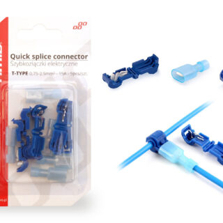 Cuplaje electrice pentru imbinari rapide de tip-T 0,75 - 2,5mm2, 15A, 5buc blister