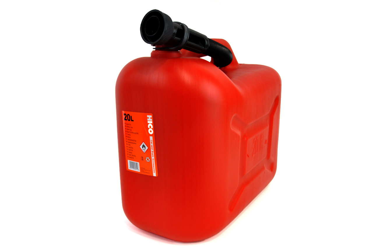 Canistra din plastic pentru combustibil rosie 20L - imagine 2