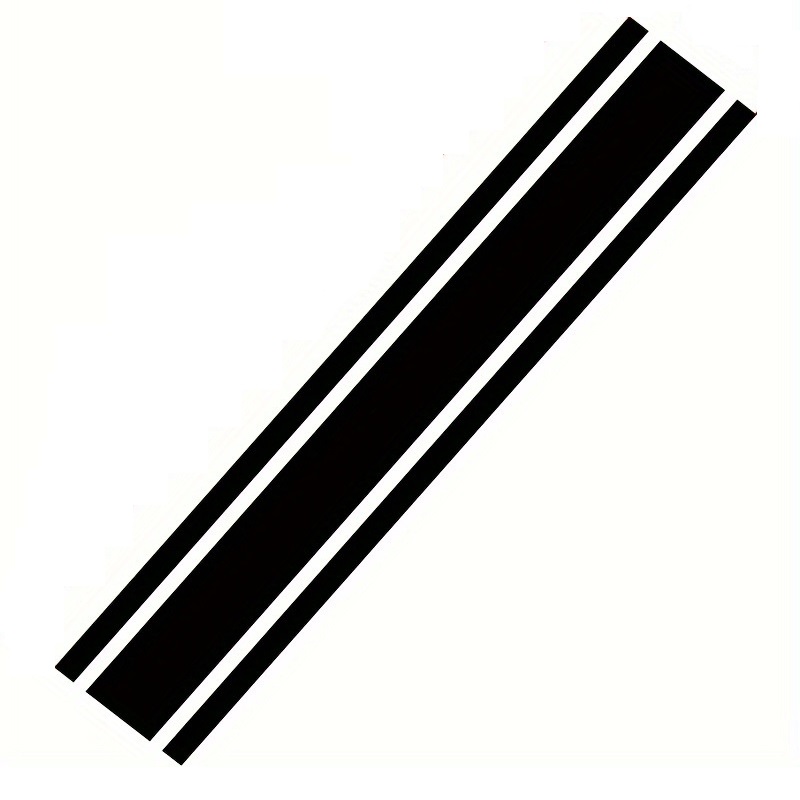 Sticker autoadeziv Tuning, model "Triple Stripes", dimensiune 125 x 22 cm, culoare Rosie - imagine 2
