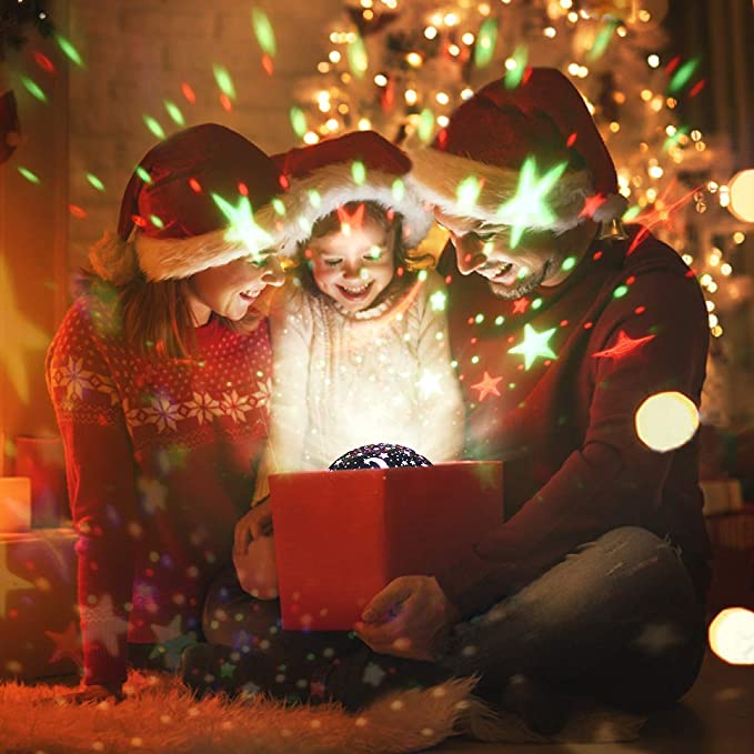 Proiector LED cu alimentare USB, model "Galaxy Stars" cu 9 moduri de afisare - imagine 3