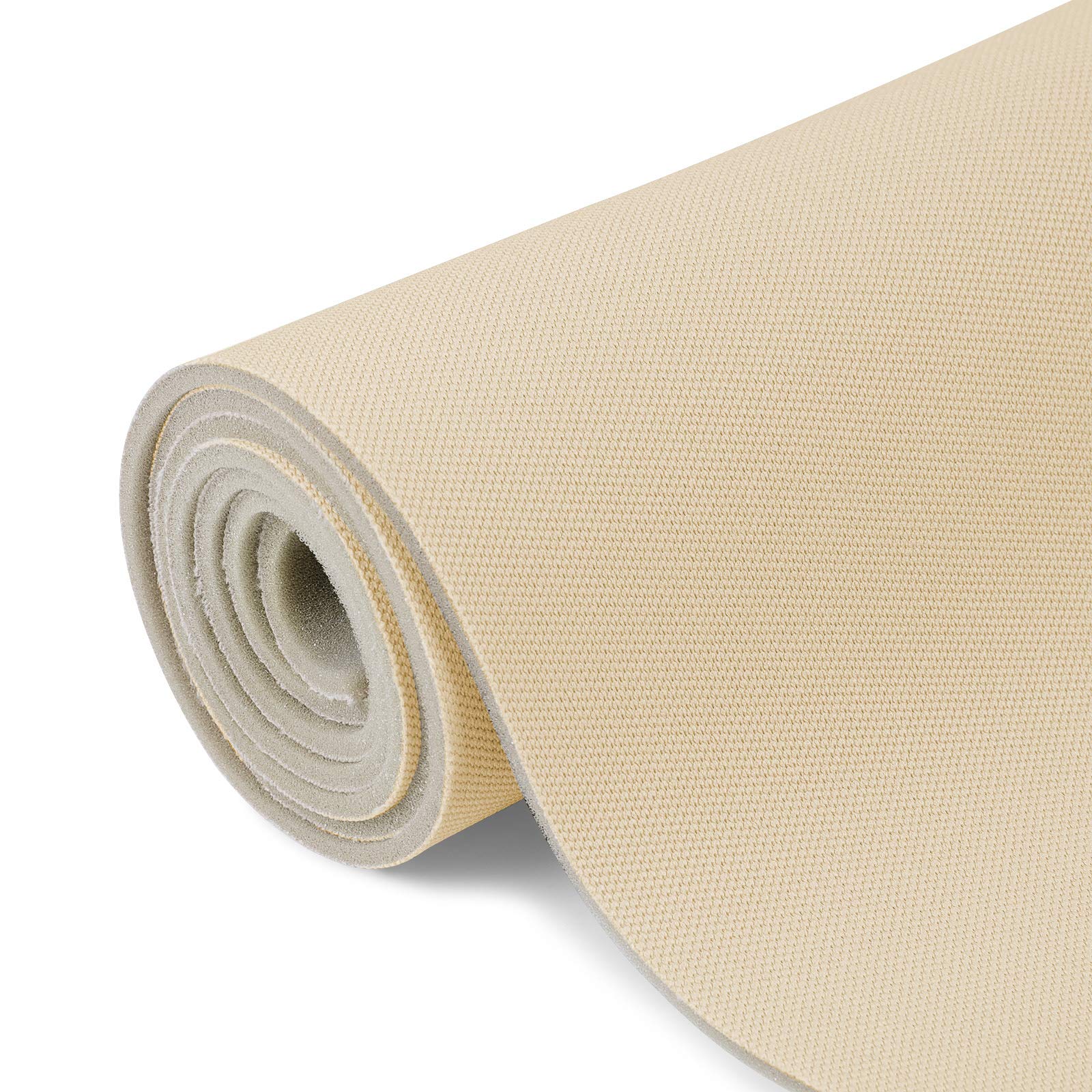 Material pentru reconditionare plafon auto, material textil cu spate buretat, culoare Bej, dimensiune 2m x 1,50m - imagine 4