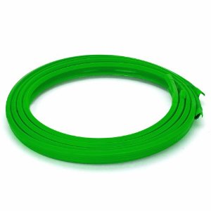 Set protectie jante, calitate Premium, 4 inele din plastic, culoare VERDE - imagine 2