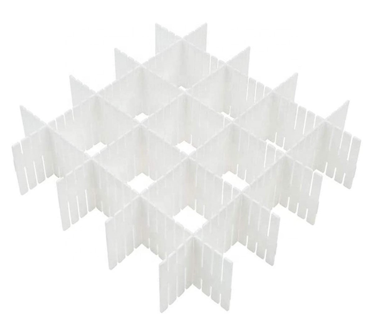 Set 5 separatoare de sertare, modulare, din plastic pentru cosmetice, sosete sau lenjerie intima - imagine 3
