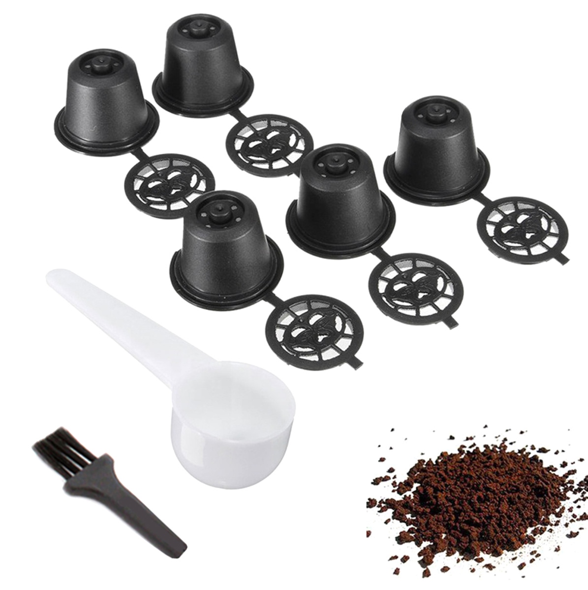Set 5 capsule reutilizabile pentru Aparatele de Cafea Nespresso (Espressoare Nespresso) - imagine 4