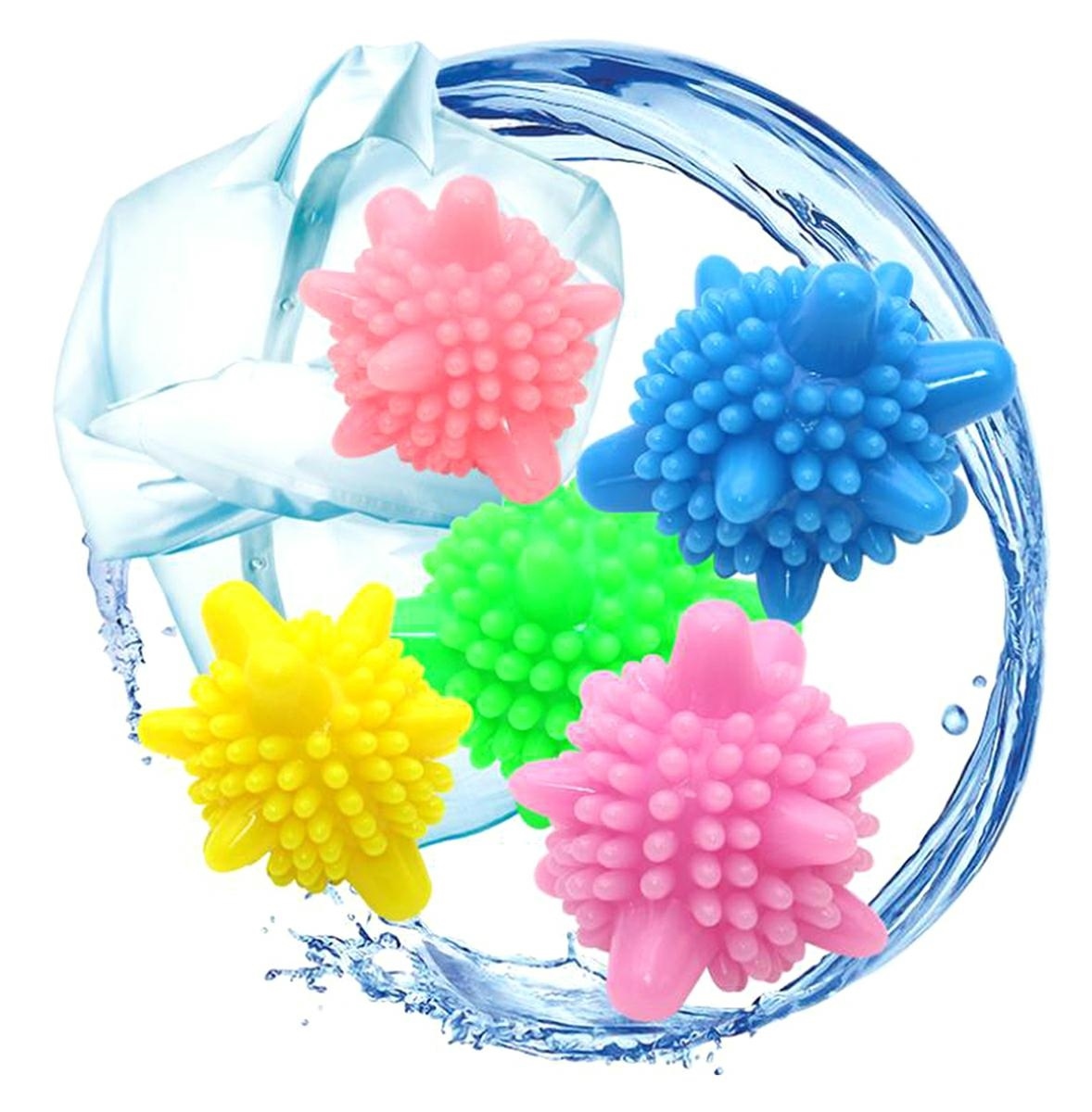 Set 5 bile anti-scamosare si inmuiere a rufelor, pentru masina de spalat - imagine 4