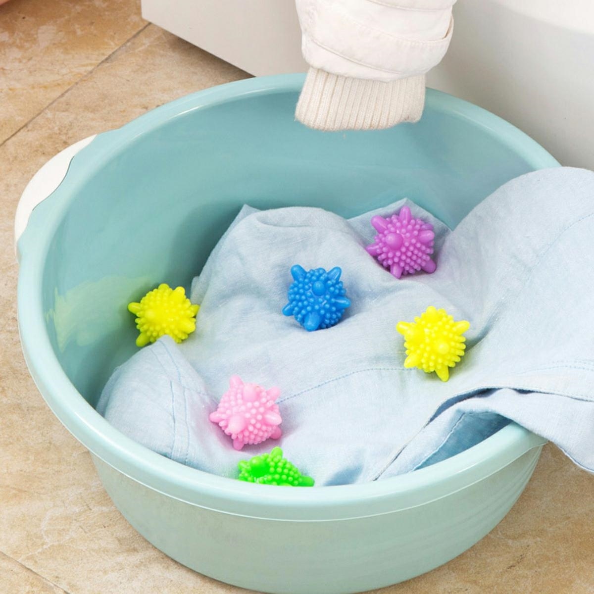 Set 5 bile anti-scamosare si inmuiere a rufelor, pentru masina de spalat - imagine 3
