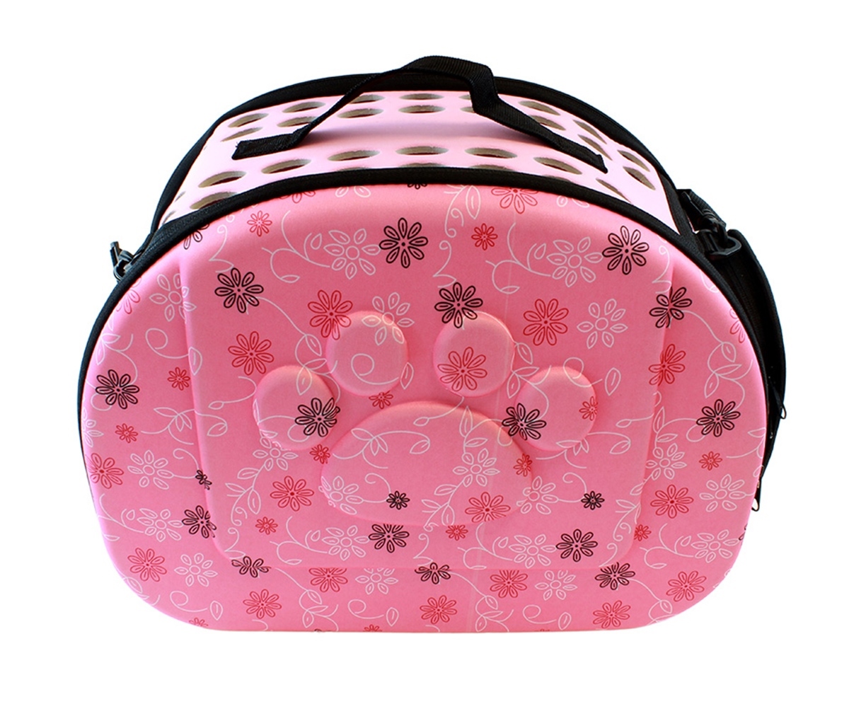 Geanta de Transport pentru Caine sau Pisica culoare Roz, marime XXL AG644H - imagine 5