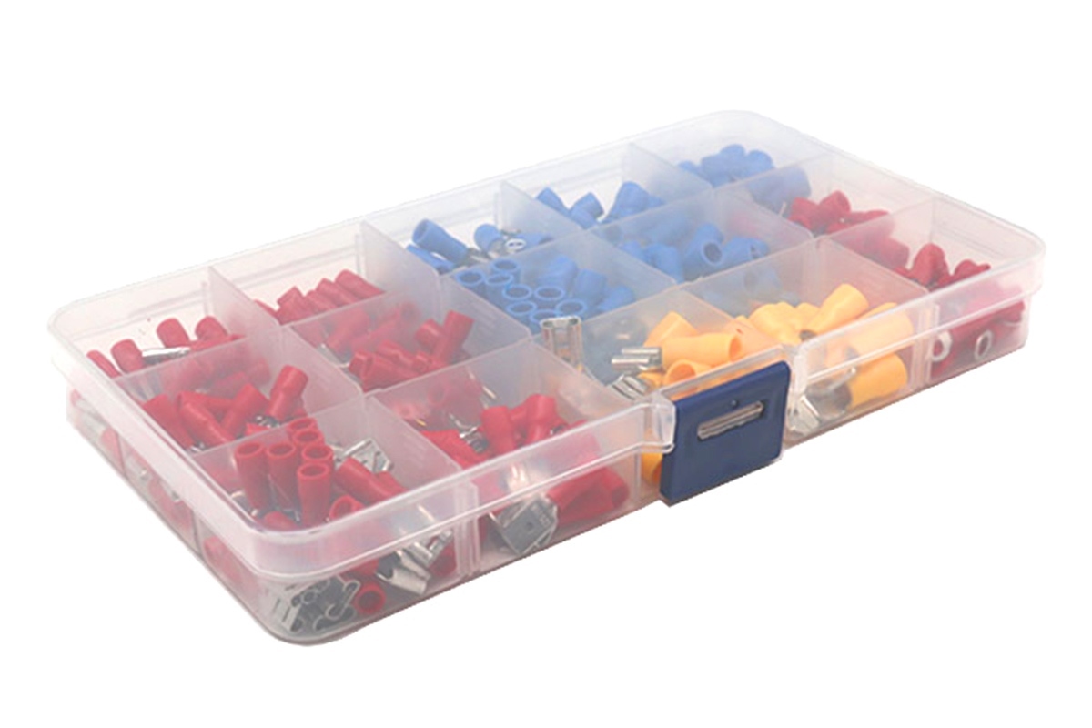 Set 280 de conectori de sertizare izolati, 15 tipuri, in carcasa de plastic - imagine 8