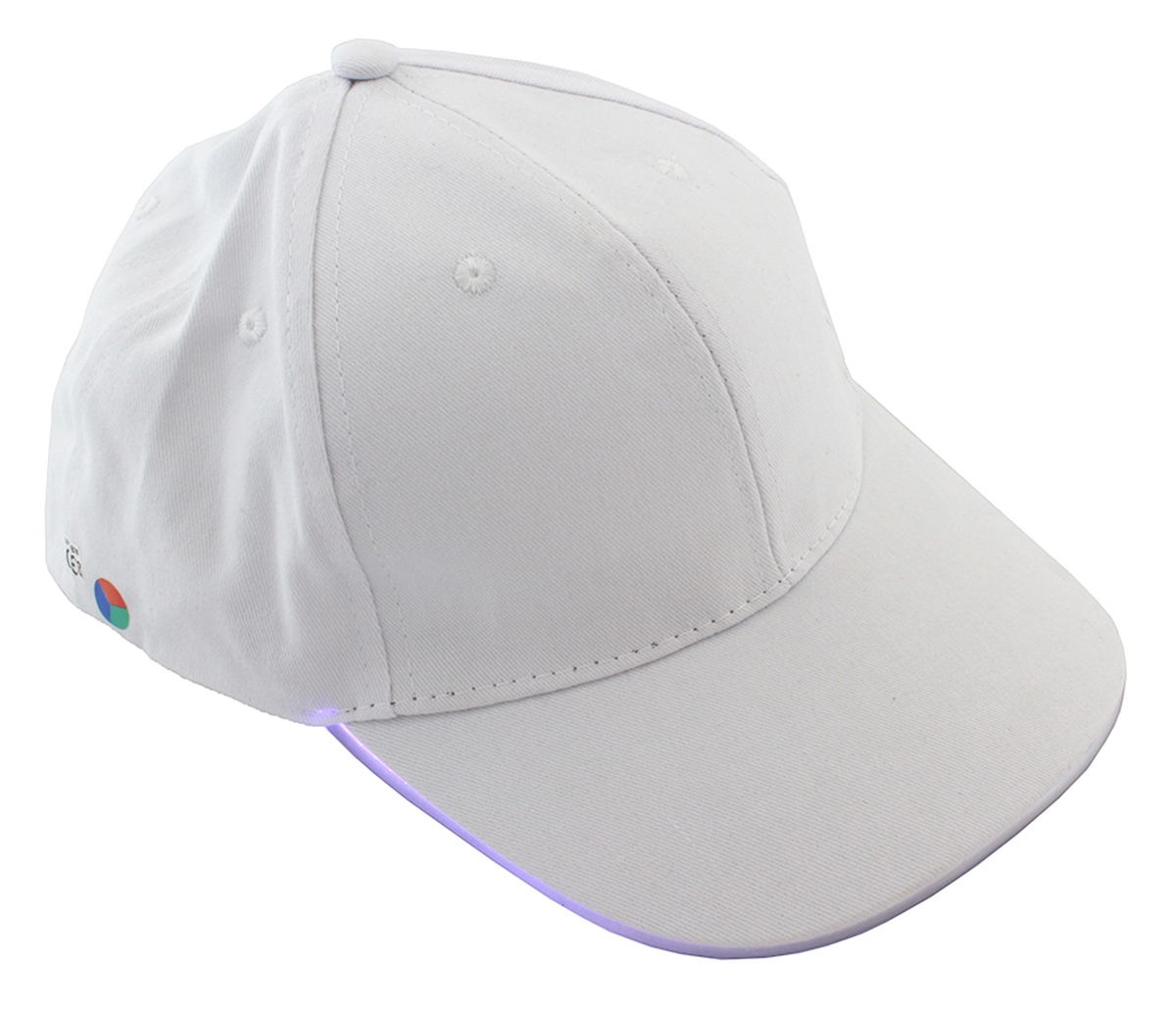 Sapca de tip baseball, cu cozoroc iluminat RGB, culoare Alba, marime universala, reglabila - imagine 2