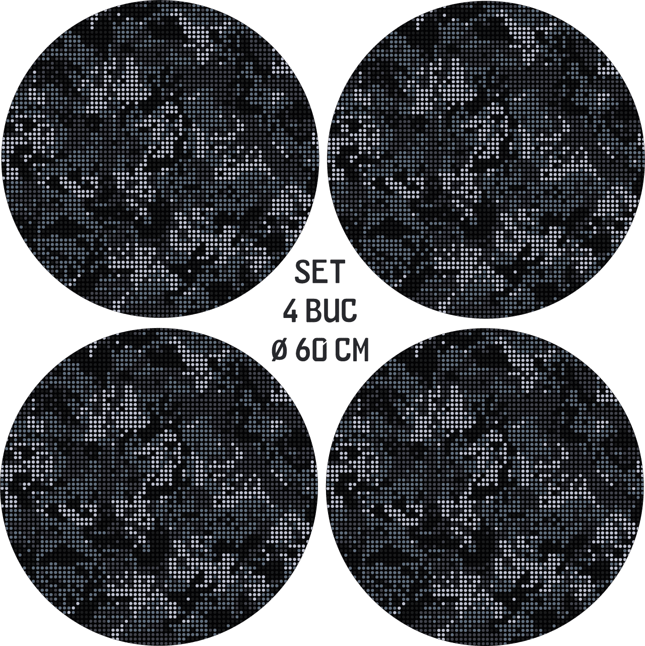 Set 4 Folii Imprimate Outdoor cu EcoSolvent, autoadezive, pentru decorarea jantelor auto, dimetru 60 cm, model FJT-31 - imagine 4