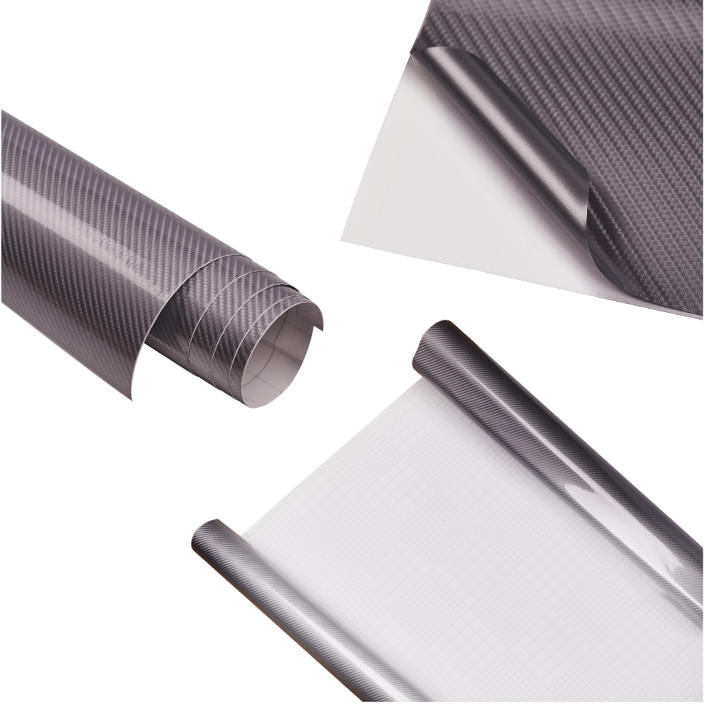 Folie colantare auto Carbon 5D Lacuit Argintiu (3,0m x 1,52m) - imagine 3
