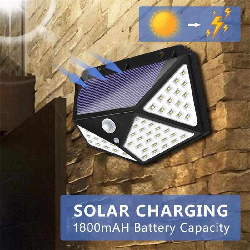 Lampa Solara LED cu senzor crepuscular si senzor de miscare - imagine 2
