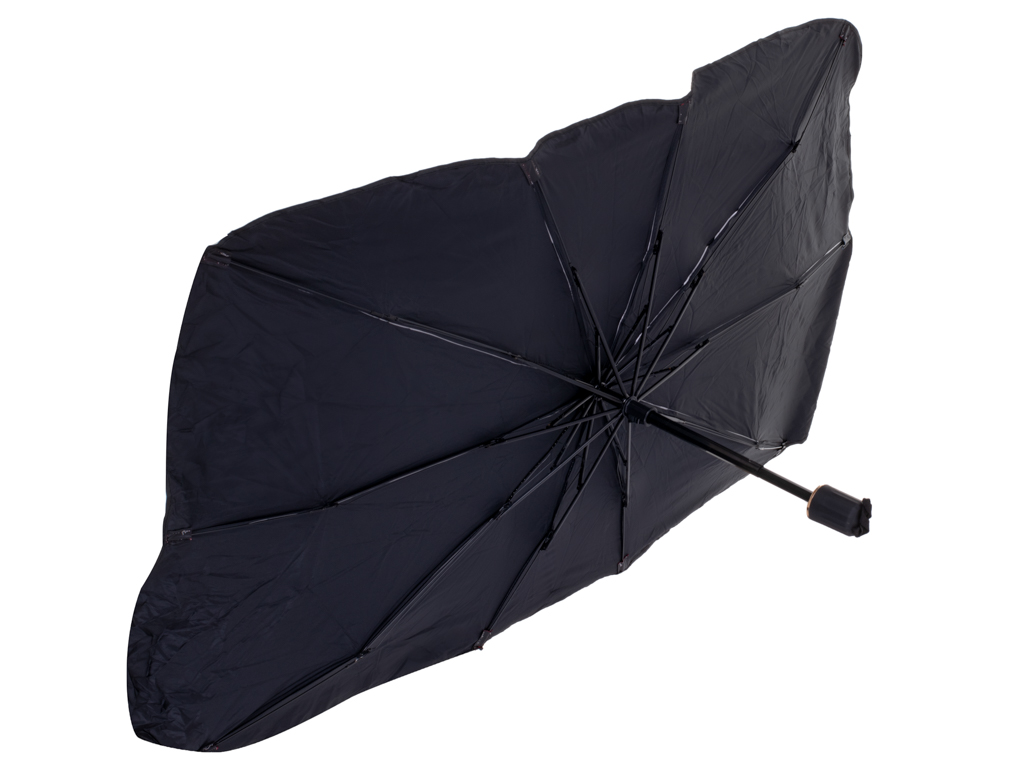 Parasolar Auto tip umbrela pentru parbriz, dimensiune 78 x 130 cm, culoare neagra - imagine 5
