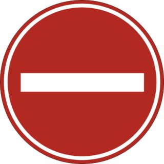 Eticheta, Autocolant Reflectorizant Semn Accesul Interzis, Diamentru 18cm