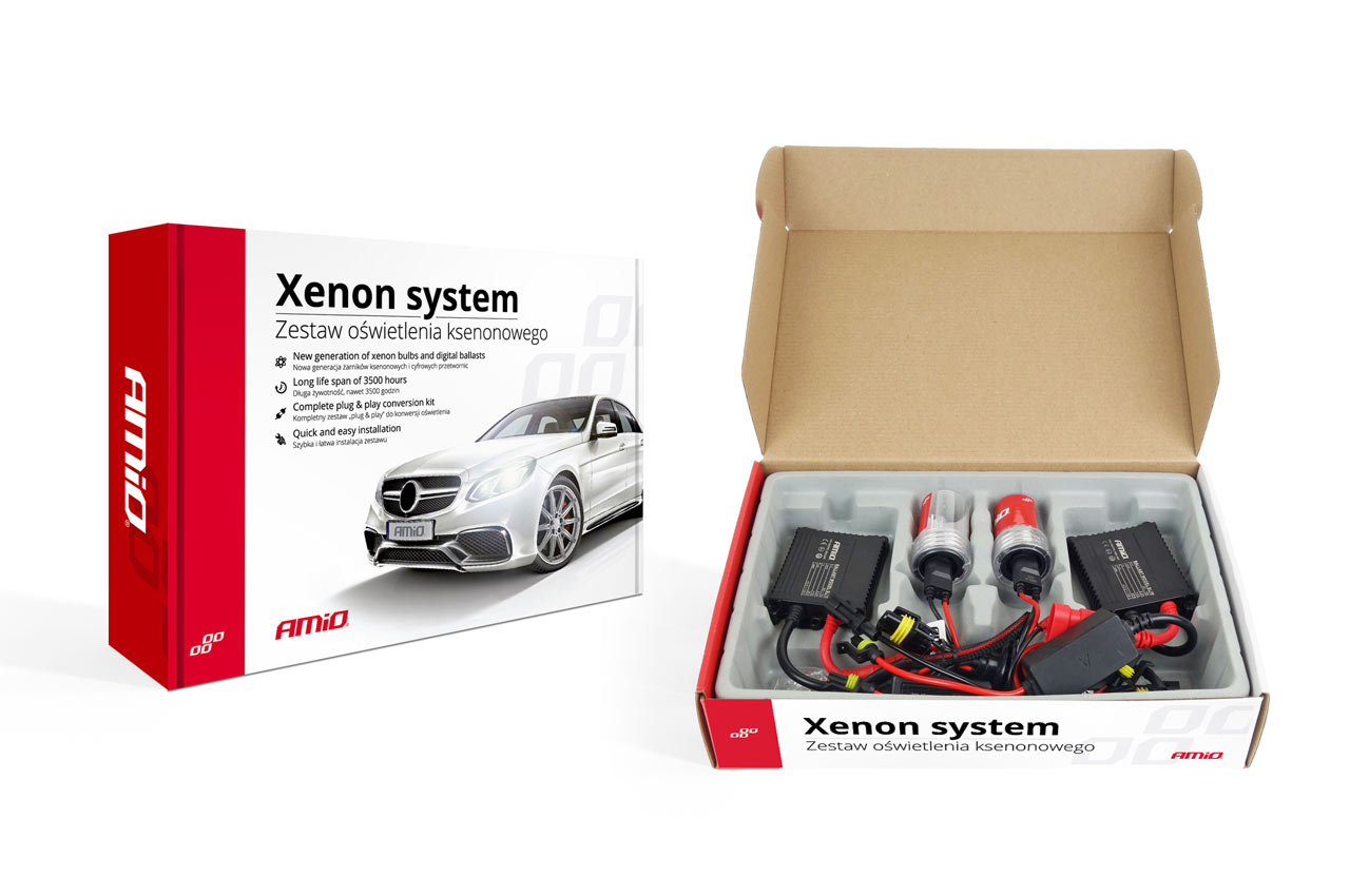 Kit XENON AC model SLIM, compatibil D2R, 35W, 9-16V, 6000K, destinat competitiilor auto sau off-road