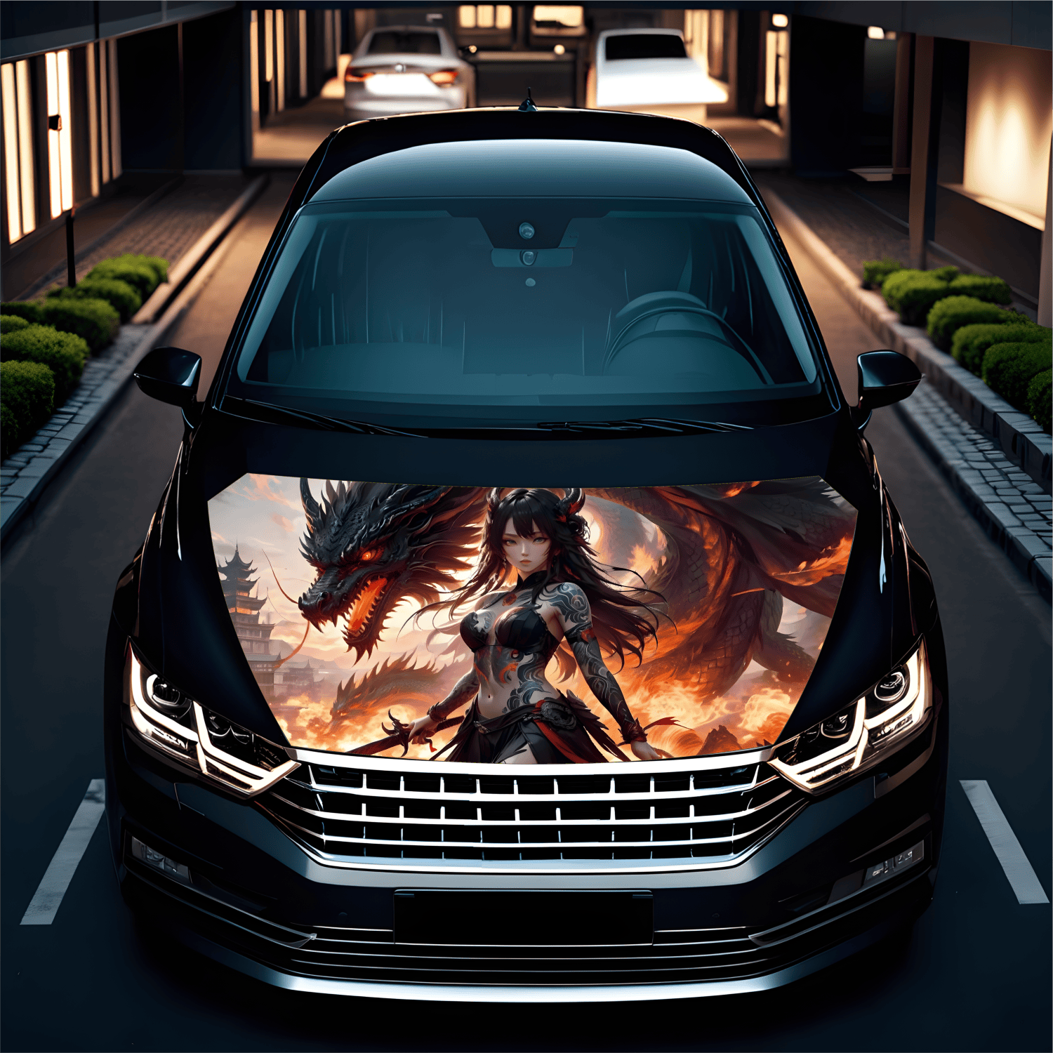 Folie Capota Auto "Hood Art" rezistenta la exterior, marime S (150 x 110cm) - Cod: AVX-CAPOTA-011S - imagine 2