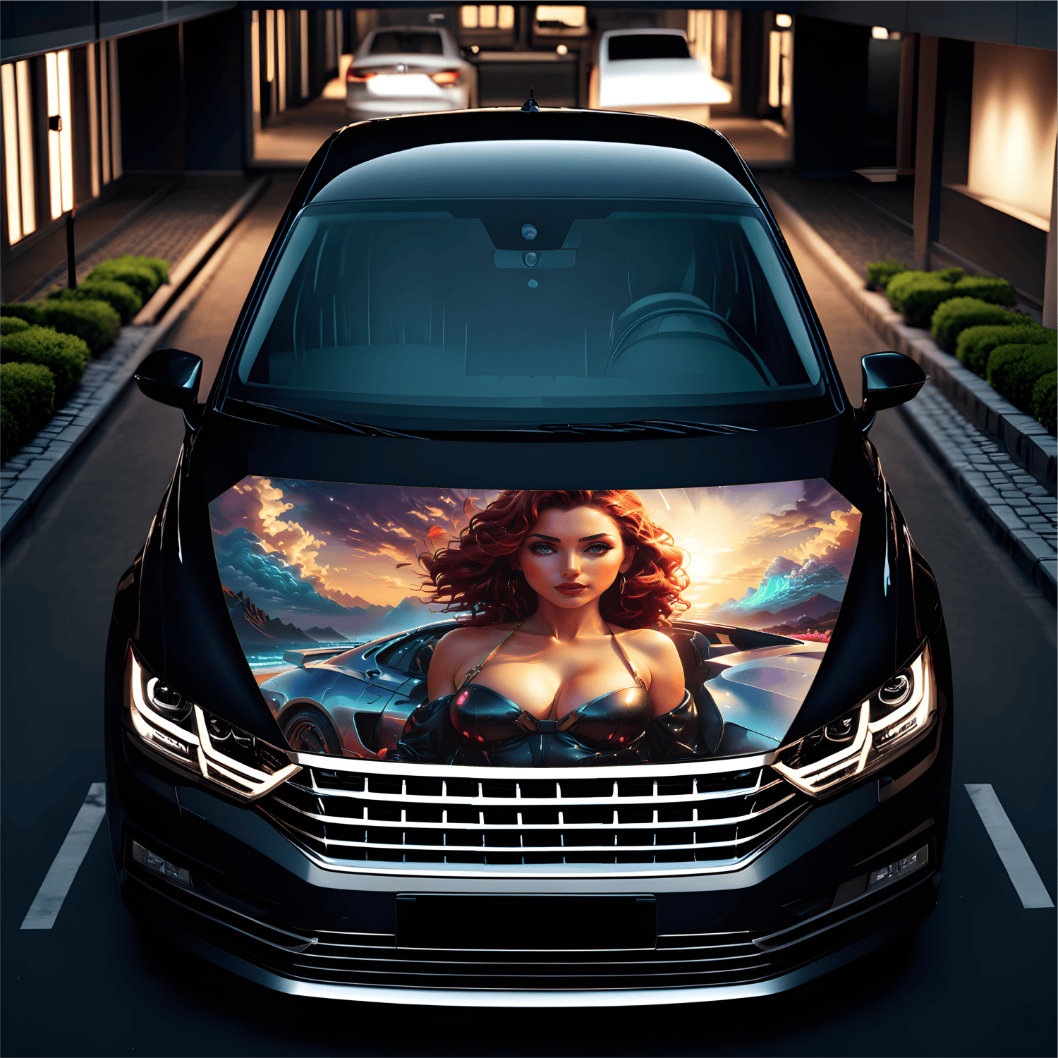 Folie Capota Auto "Hood Art" rezistenta la exterior, marime M (165 x 120cm) - Cod: AVX-CAPOTA-012M - imagine 2