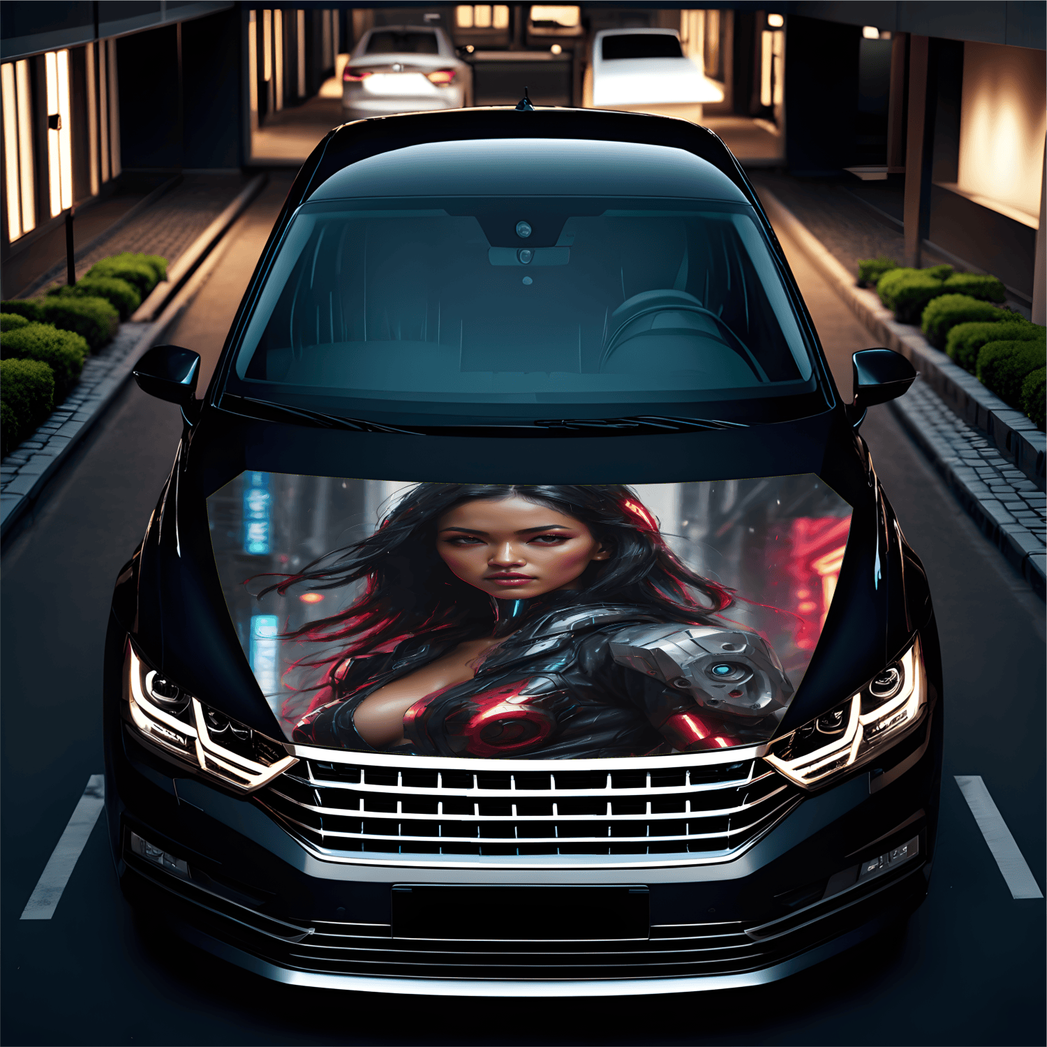Folie Capota Auto "Hood Art" rezistenta la exterior, marime S (150 x 110cm) - Cod: AVX-CAPOTA-001S - imagine 2