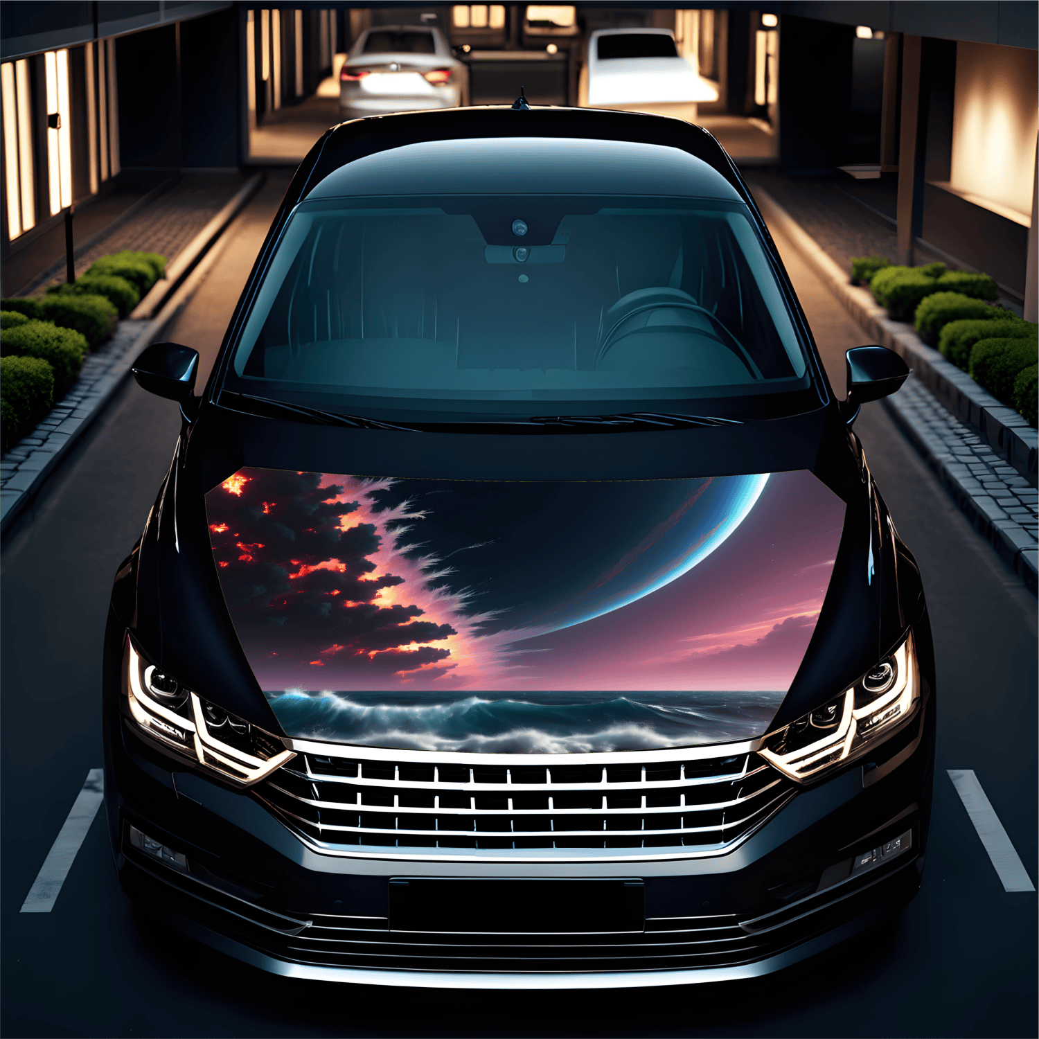 Folie Capota Auto "Hood Art" rezistenta la exterior, marime S (150 x 110cm) - Cod: AVX-CAPOTA-023S - imagine 2