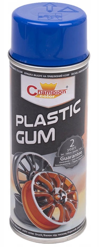 Spray Vopsea Cauciucata pentru Jante, culoare Albastra, 400ml, Champion Color - imagine 2