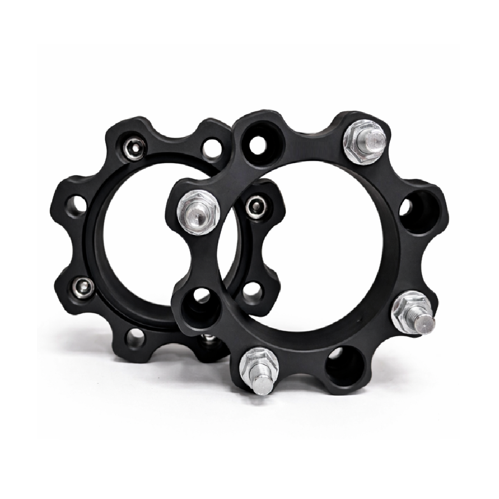 Set 2 buc. Distantiere Roti ATV din Aluminiu Forjat, grosime 60mm, distanta prezoane 4 x 110mm, gaura centrare 90,2mm, piulite M10 x 1,25 - imagine 2