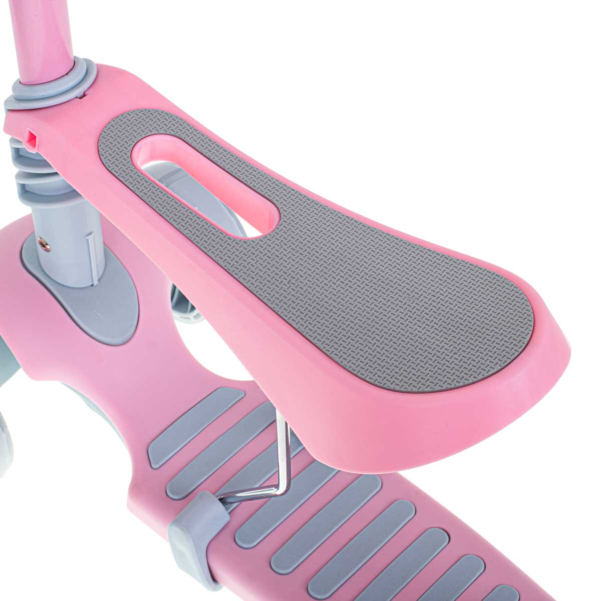 Tricicleta + Trotineta + Skateboard (3in1) roti iluminate LED - ROZ - imagine 11