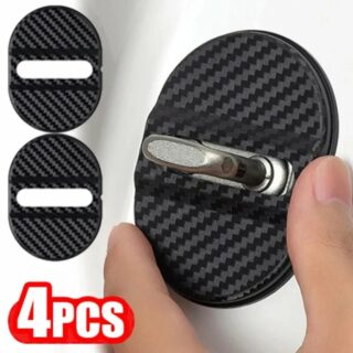 Set 4 buc. Ornamente Inchidere Usa, finisaj Carbon, culoare Neagra