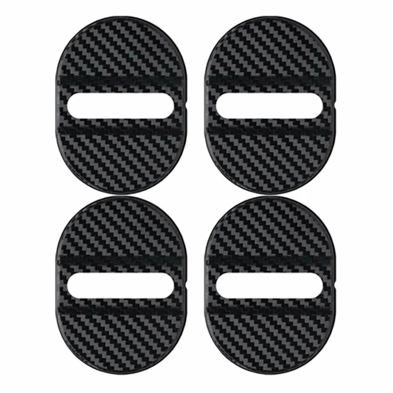 Set 4 buc. Ornamente Inchidere Usa, finisaj Carbon, culoare Neagra - imagine 2