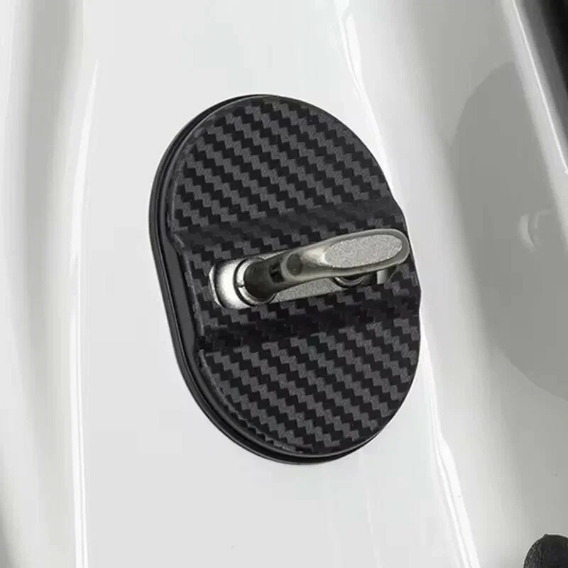 Set 4 buc. Ornamente Inchidere Usa, finisaj Carbon, culoare Neagra - imagine 4